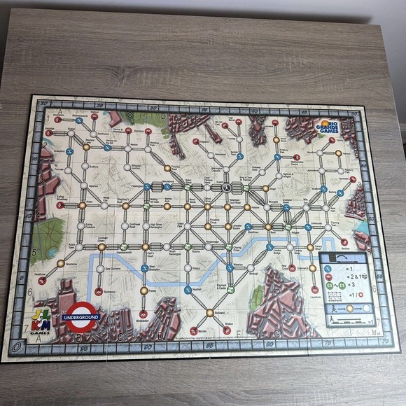 On the Underground Train Rio Grande Games Board Game - 98% complete in GUC - Picture 3 of 12